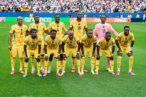 Ghana Starting XI during England v Ghana on 23 June 2026 at the 2026 FIFA World CupWikiPortraits at 2026 FIFA World Cup (England v Ghana, 23 June 2026)
