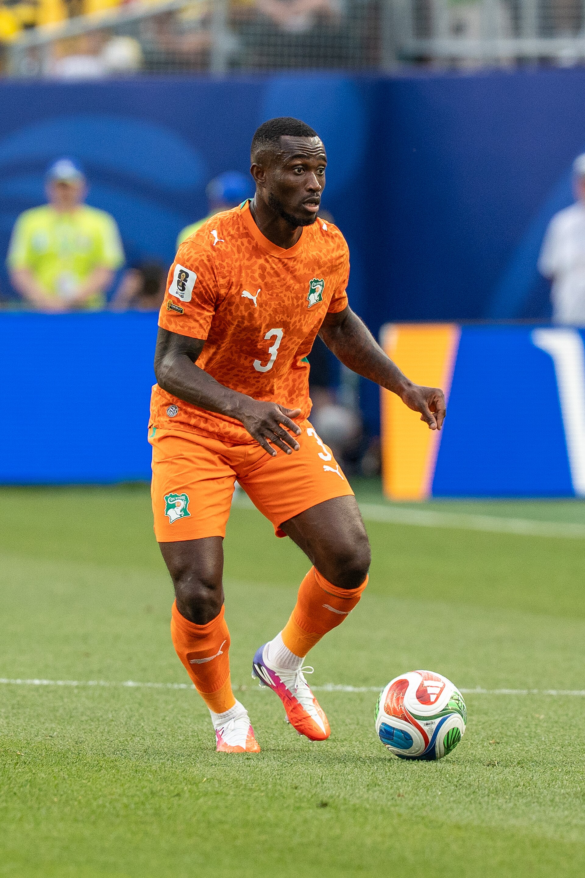 Ghislain Konan during Côte d'Ivoire v Ecuador on 14 June 2026 at the 2026 FIFA World Cup