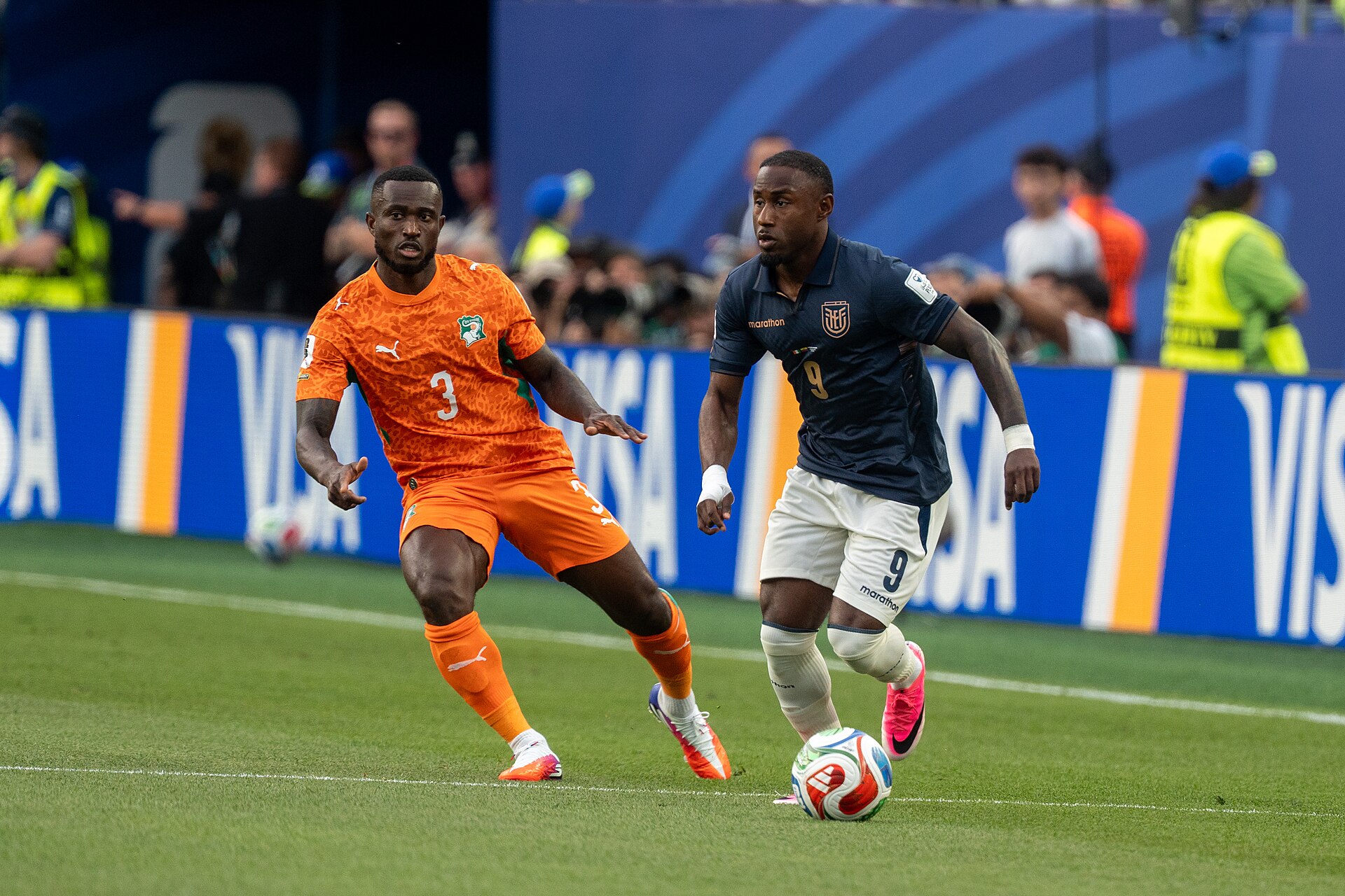 Ghislain Konan John Yeboah during Côte d'Ivoire v Ecuador on 14 June 2026 at the 2026 FIFA World Cup
