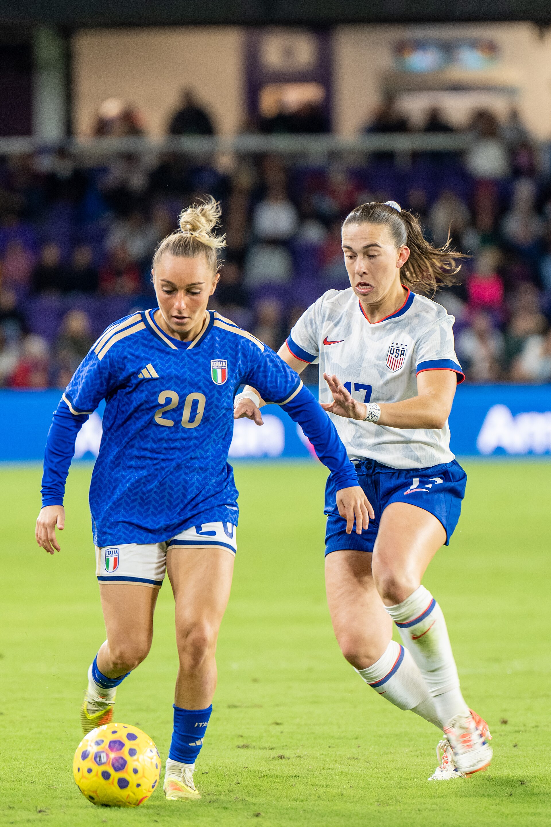 Giada Greggi Sam Coffey during United States Women's Soccer Team vs Italy Women's National Football Team on November 28 2025
