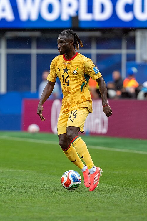 Gideon Mensah during England v Ghana on 23 June 2026 at the 2026 FIFA World CupWikiPortraits at 2026 FIFA World Cup (England v Ghana, 23 June 2026)
