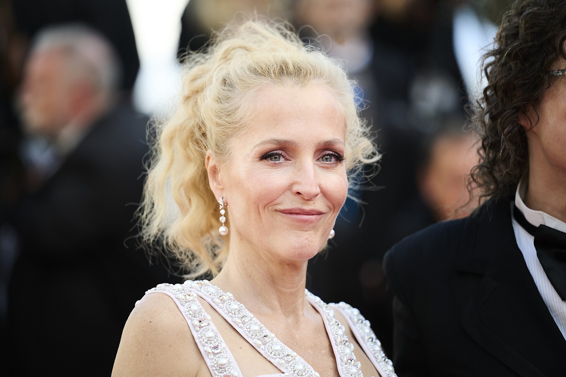 Gillian Anderson attends the "La Vie D'Une Femme" screening during the 79th annual Cannes Film Festival at Palais des Festivals on May 13, 2026