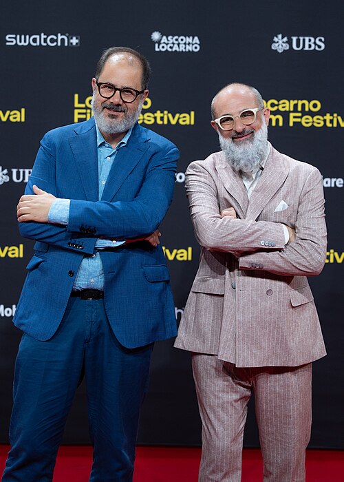 Giona A. Nazzaro and guest on the red carpet at the 79th Locarno Film Festival 2026