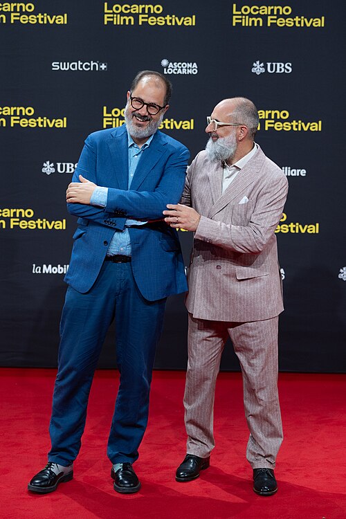 Giona A. Nazzaro and guest on the red carpet at the 79th Locarno Film Festival 2026