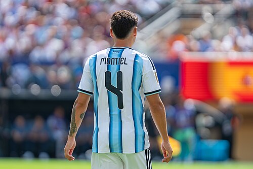 Gonzalo Montiel during Argentina vs Spain at the 2026 FIFA World Cup Final