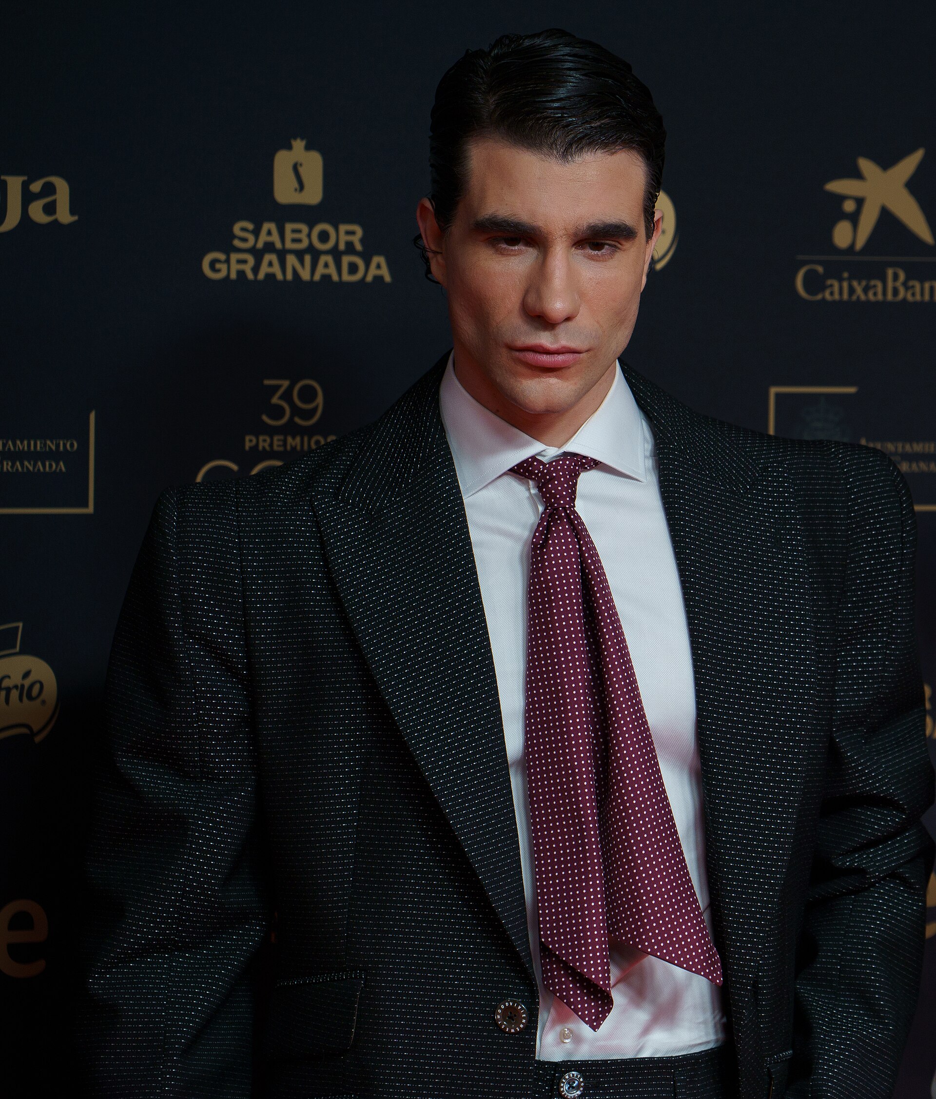 Los Javis en la alfombra roja de los Premios Goya celebrados en Granada en 2025