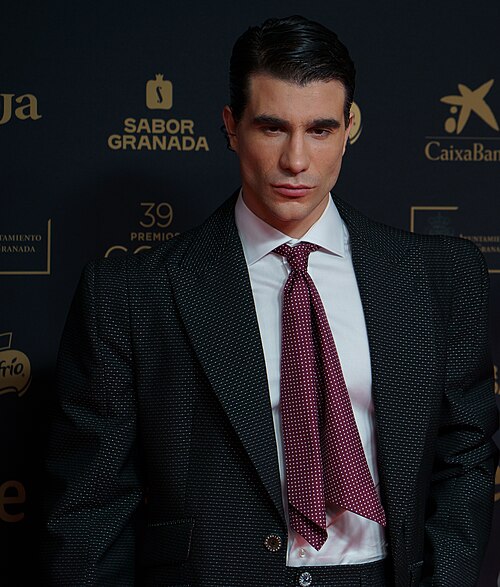 Los Javis en la alfombra roja de los Premios Goya celebrados en Granada en 2025