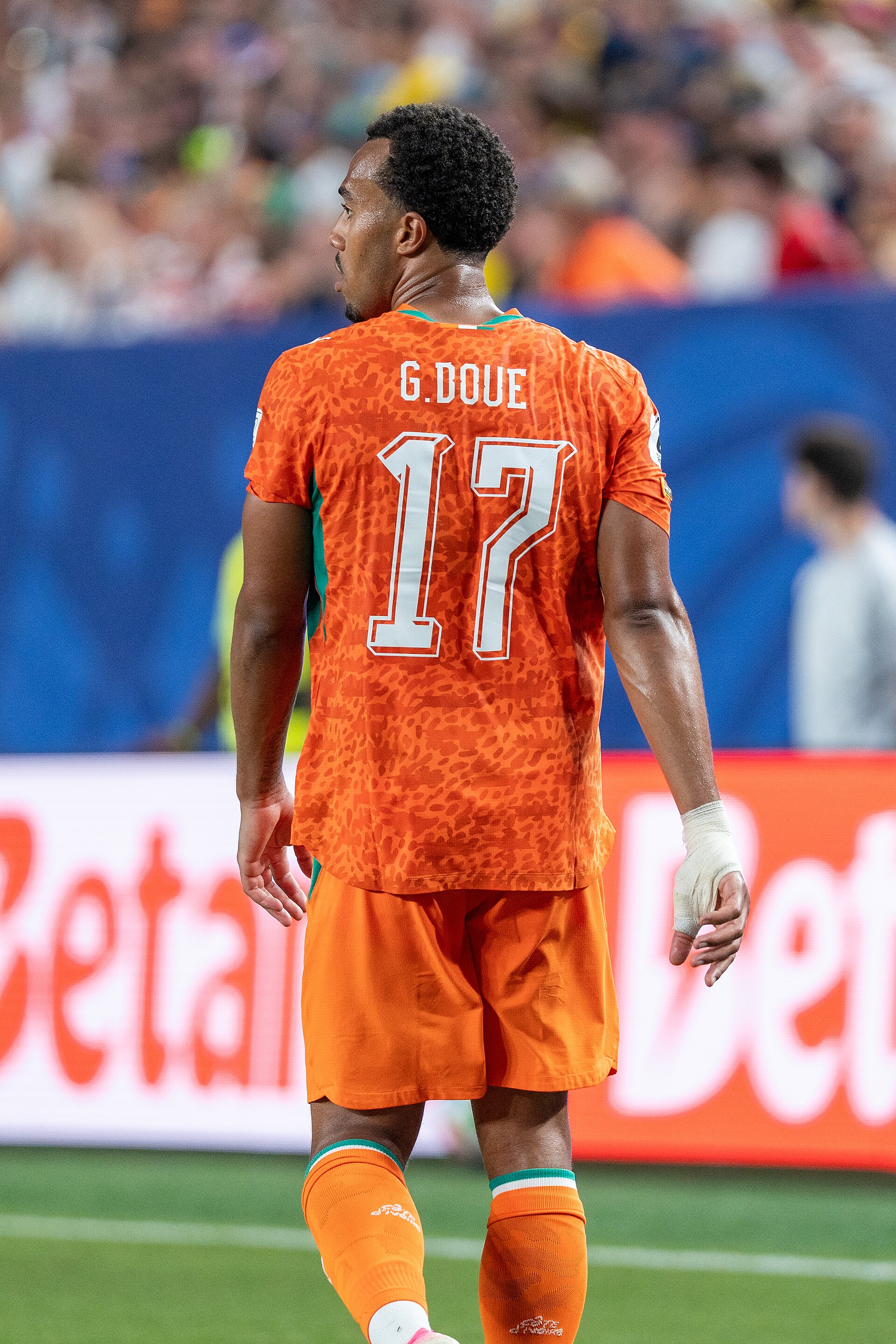 Guela Doue during Côte d'Ivoire v Ecuador on 14 June 2026 at the 2026 FIFA World Cup