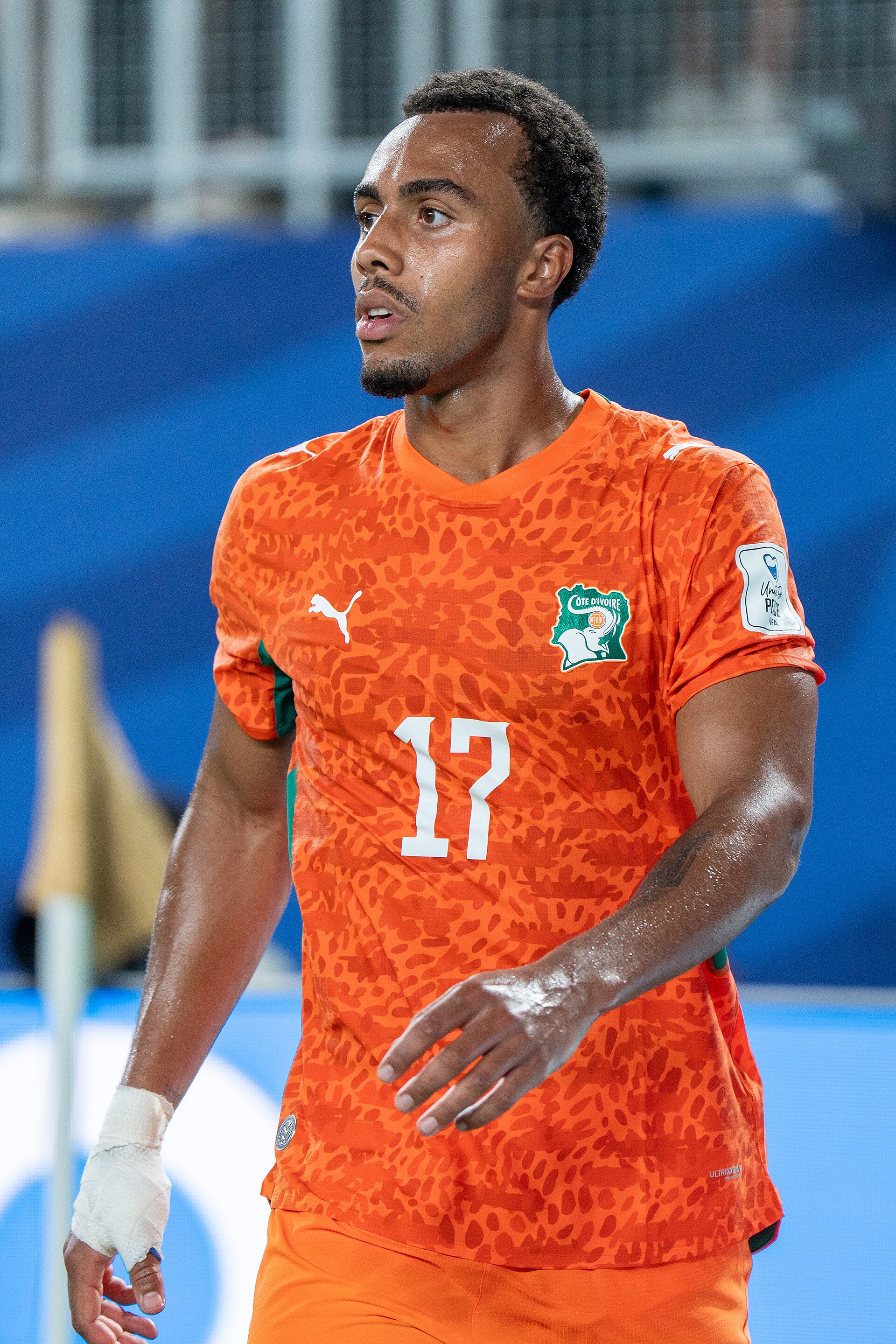 Guela Doue during Côte d'Ivoire v Ecuador on 14 June 2026 at the 2026 FIFA World Cup