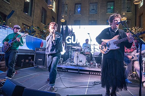 Gurriers, post-punk Irish band, at the 2025 SXSW London festival in London, England.