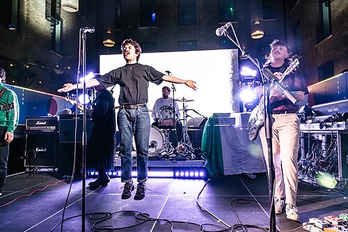 Gurriers, post-punk Irish band, at the 2025 SXSW London festival in London, England.