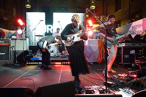 Gurriers, post-punk Irish band, at the 2025 SXSW London festival in London, England.
