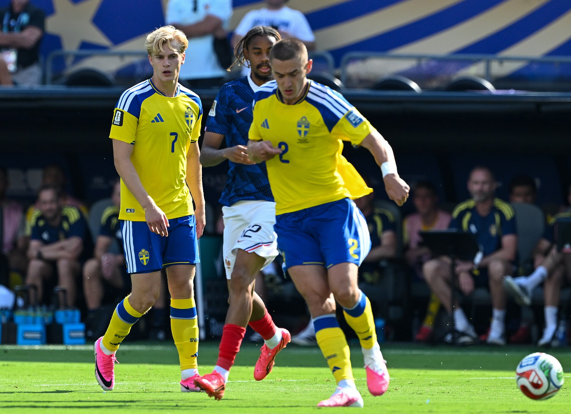 EAST RUTHERFORD, UNITED STATES - June 30: = during the FIFA World Cup 2026 round of 32 match between France  and Sweden on June 30, 2026 MetLife Stadium, East Rutherford, New Jersey