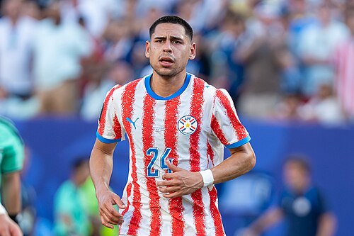 Gustavo Caballero during France v Paraguay at the 2026 FIFA World Cup