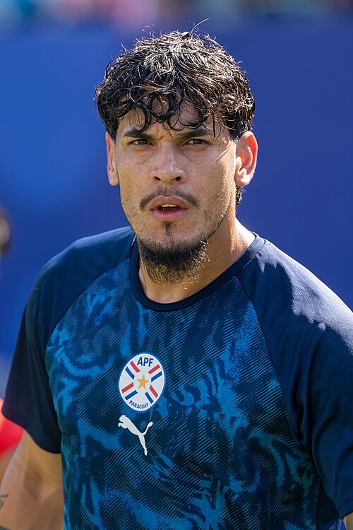 Gustavo Gomez during France v Paraguay at the 2026 FIFA World Cup
