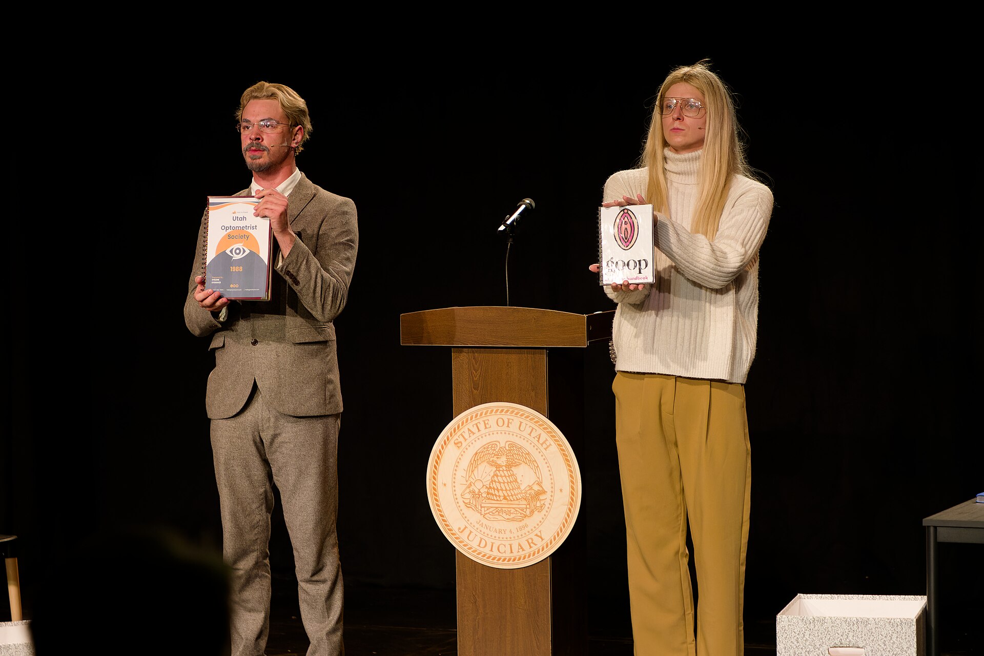 Gwyneth Goes Skiing show, starring Linus Karp and Joseph Martin, at the 2024 Edinburgh Festival Fringe.
