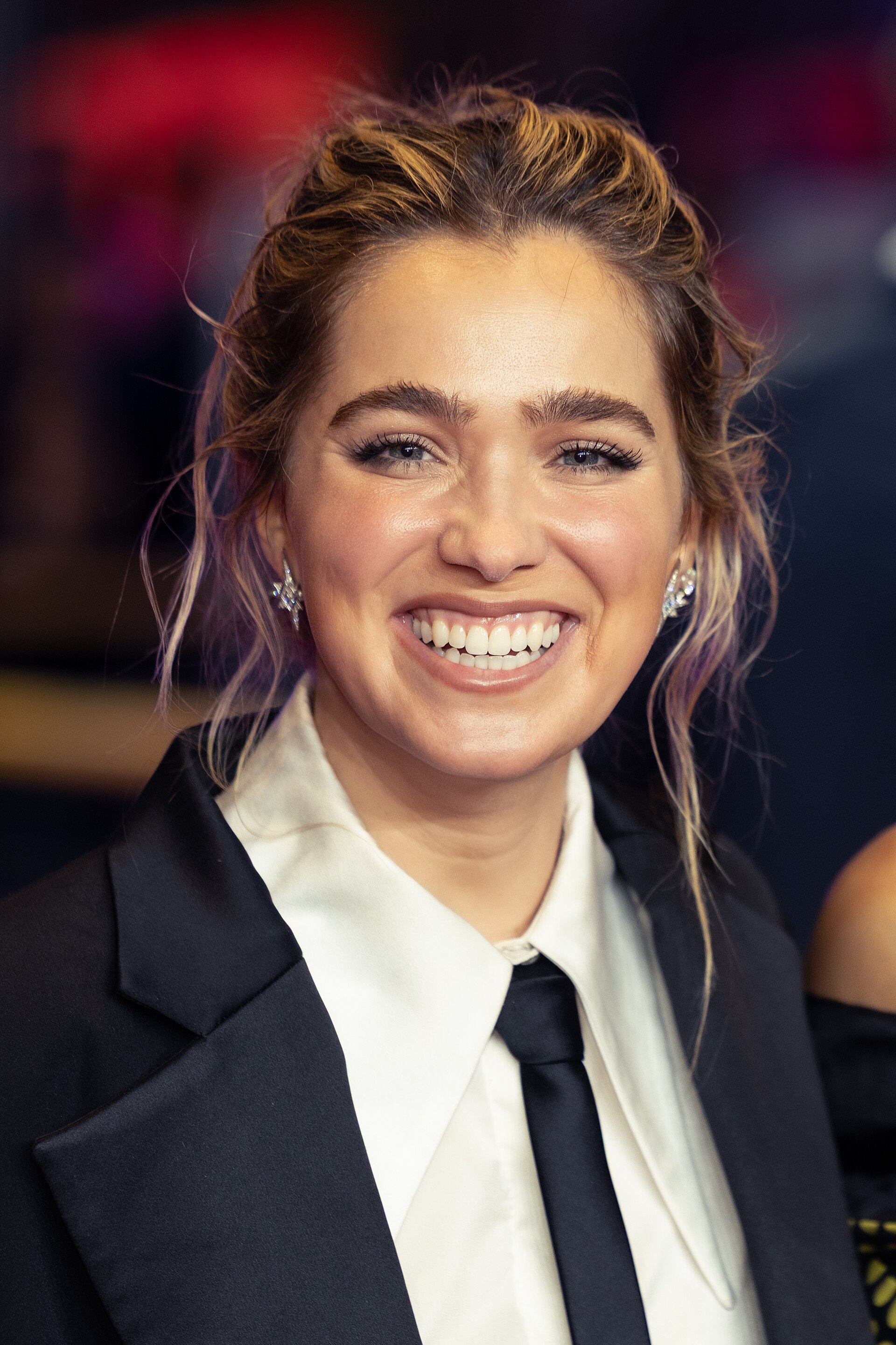 Actress Haley Lu Richardson at the premiere of Good Luck, Have Fun, Don't Die at the 2026 Berlin International Film Festival