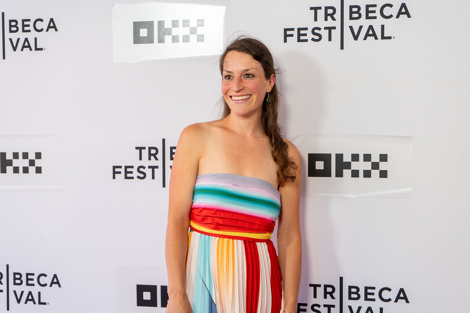 Hannah Bank at the premiere of "The Long Haul" at the 25th Tribeca Film Festival in New York City.