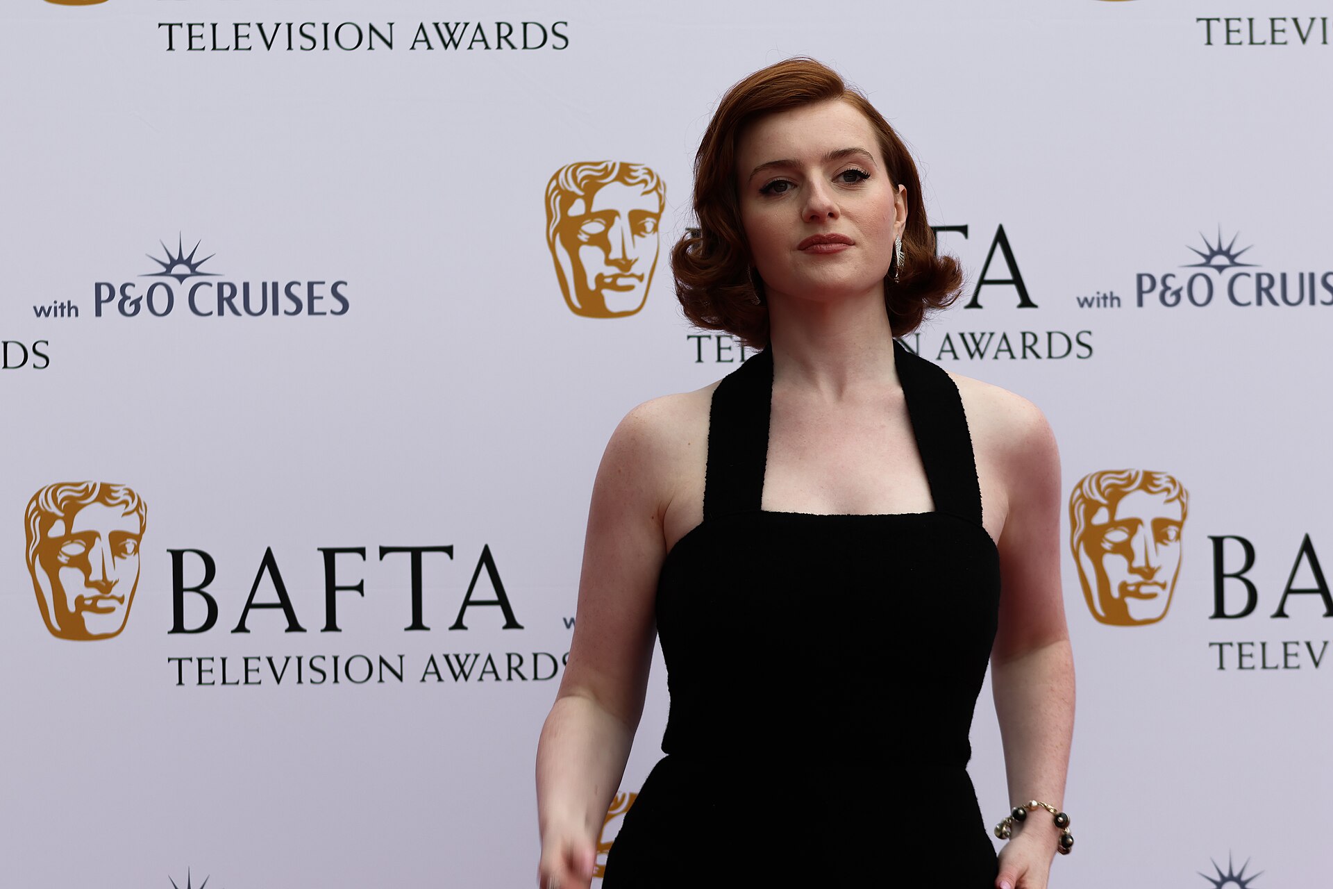 Hannah Onslow at the TV BAFTA red carpet, May 26