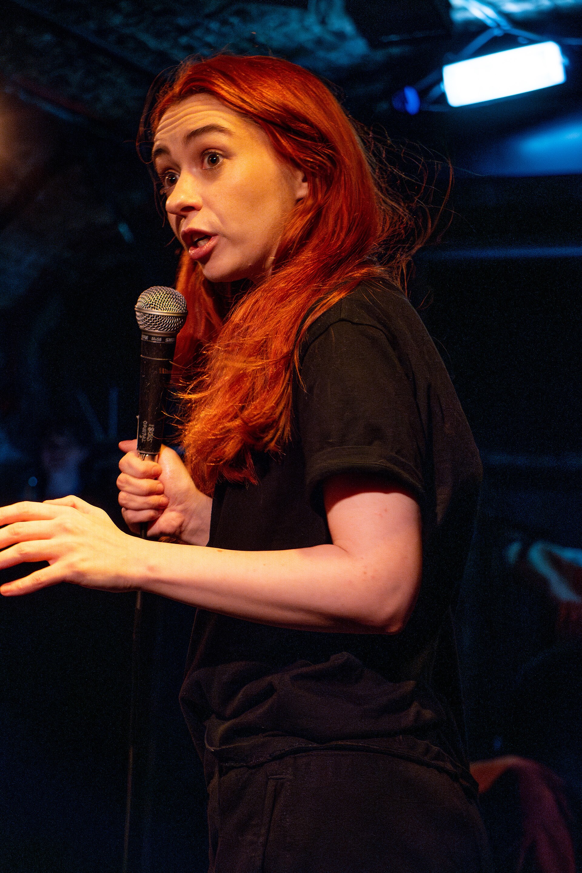 Hannah Platt, comedian, at the 2024 Edinburgh Festival Fringe in Edinburgh, Scotland.