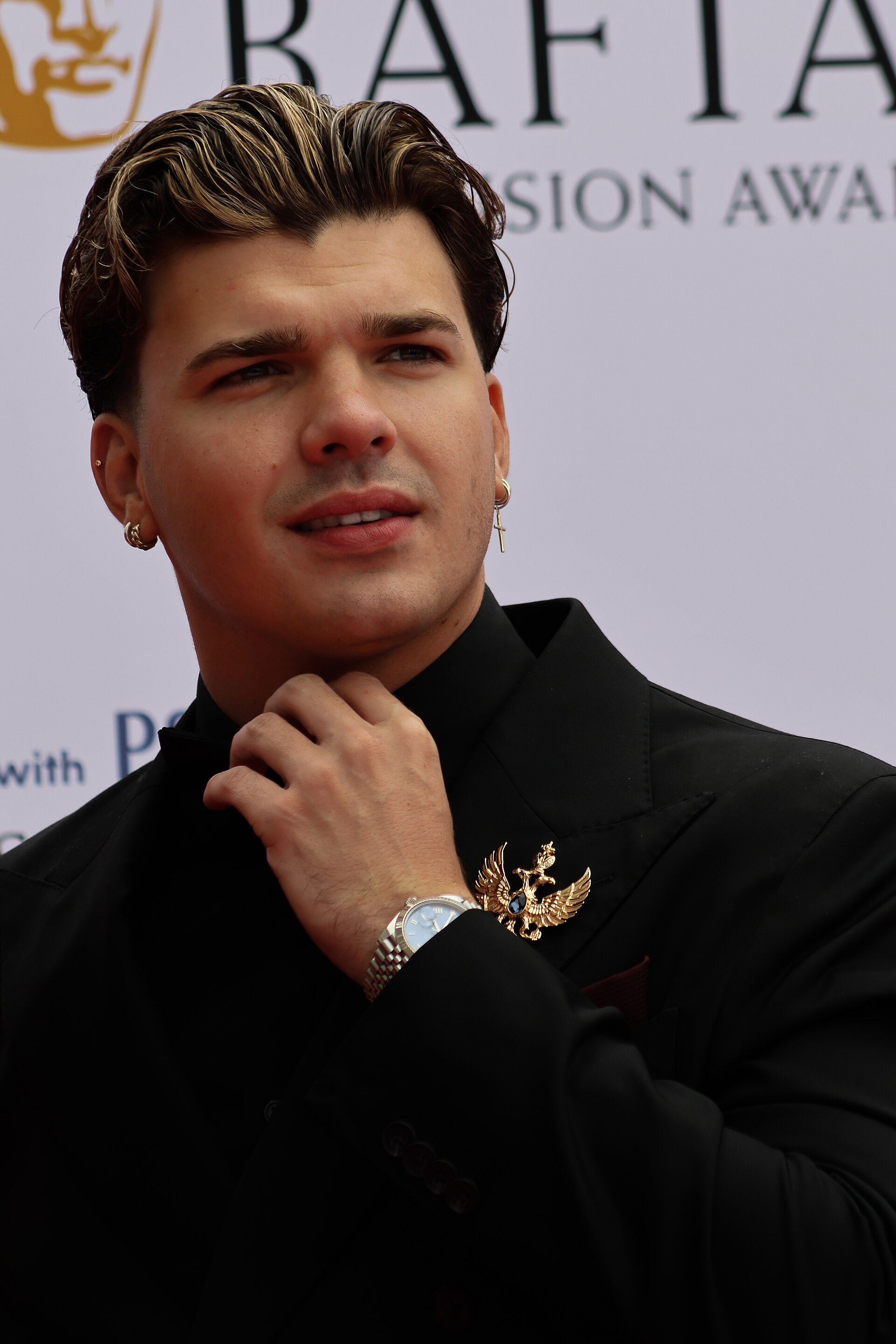 Traitors Series 2 cast, Harry Clarke at the TV BAFTA red carpet May 26