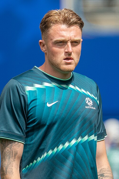 Harry Souttar during United States v Australia on 19 June 2026 at the 2026 FIFA World Cup