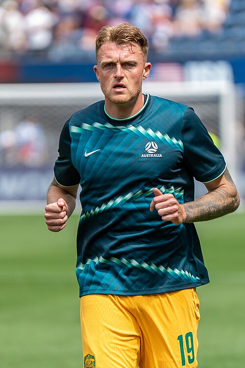 Harry Souttar during United States v Australia on 19 June 2026 at the 2026 FIFA World Cup