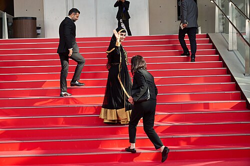 Hassan Nazer, Setareh Fakhaari, director, actor, at the 30th Busan International Film Festival in Busan, South Korea in 2025