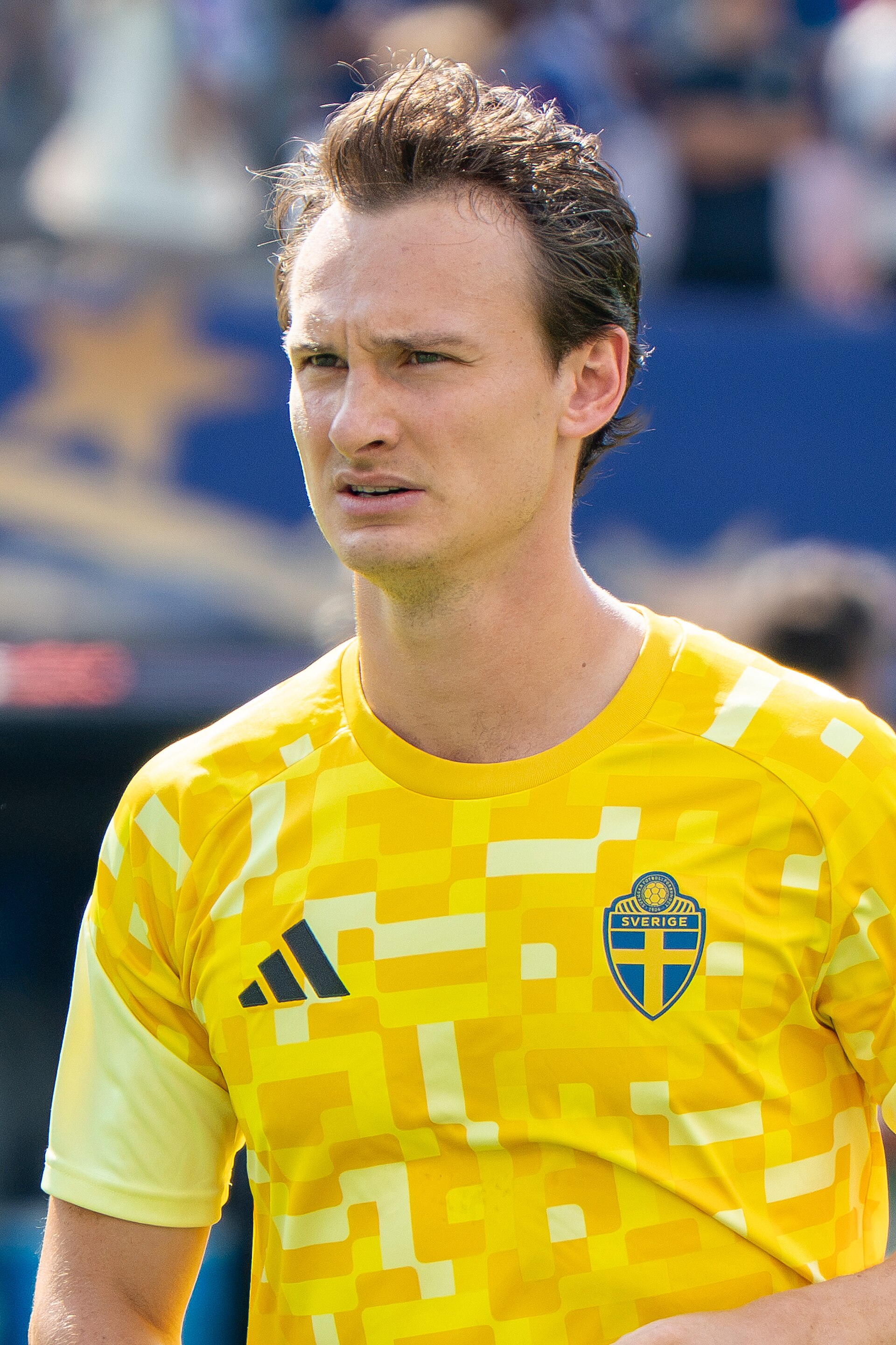 Hjalmar Ekdal during France v Sweden at the 2026 FIFA World Cup