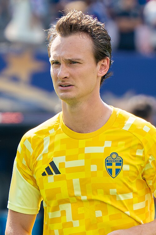 Hjalmar Ekdal during France v Sweden at the 2026 FIFA World Cup