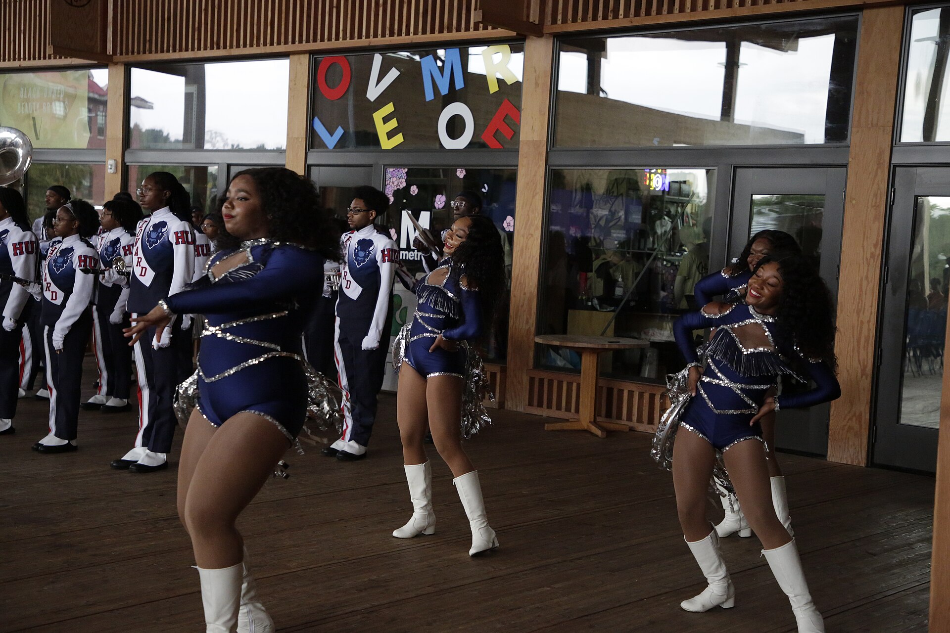 The Howard marching band performing in Washington DC at the CBC ALC54 2026