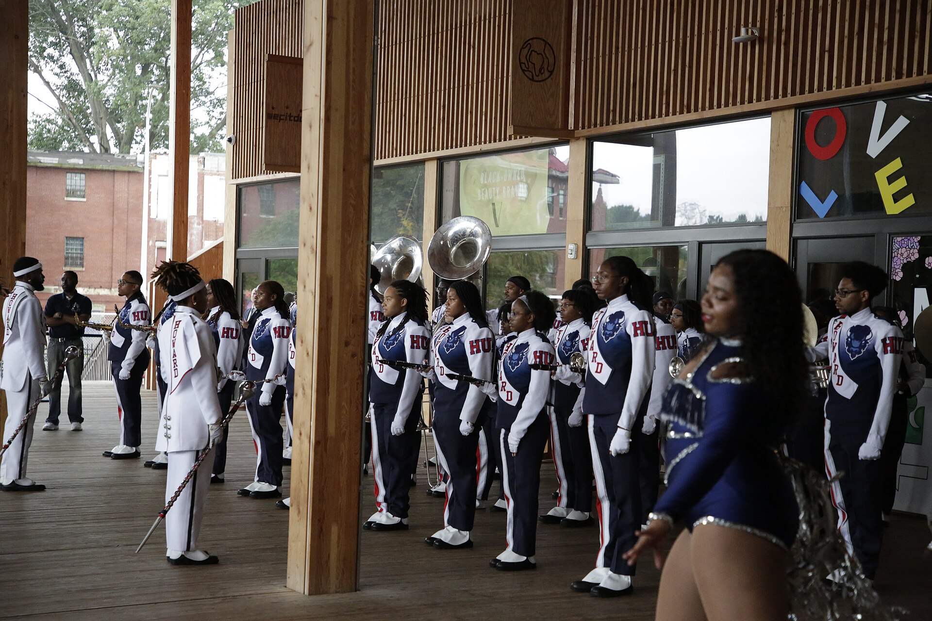 The Howard marching band performing in Washington DC at the CBC ALC54 2026