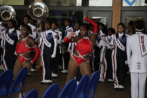 The Howard marching band performing in Washington DC at the CBC ALC54 2026