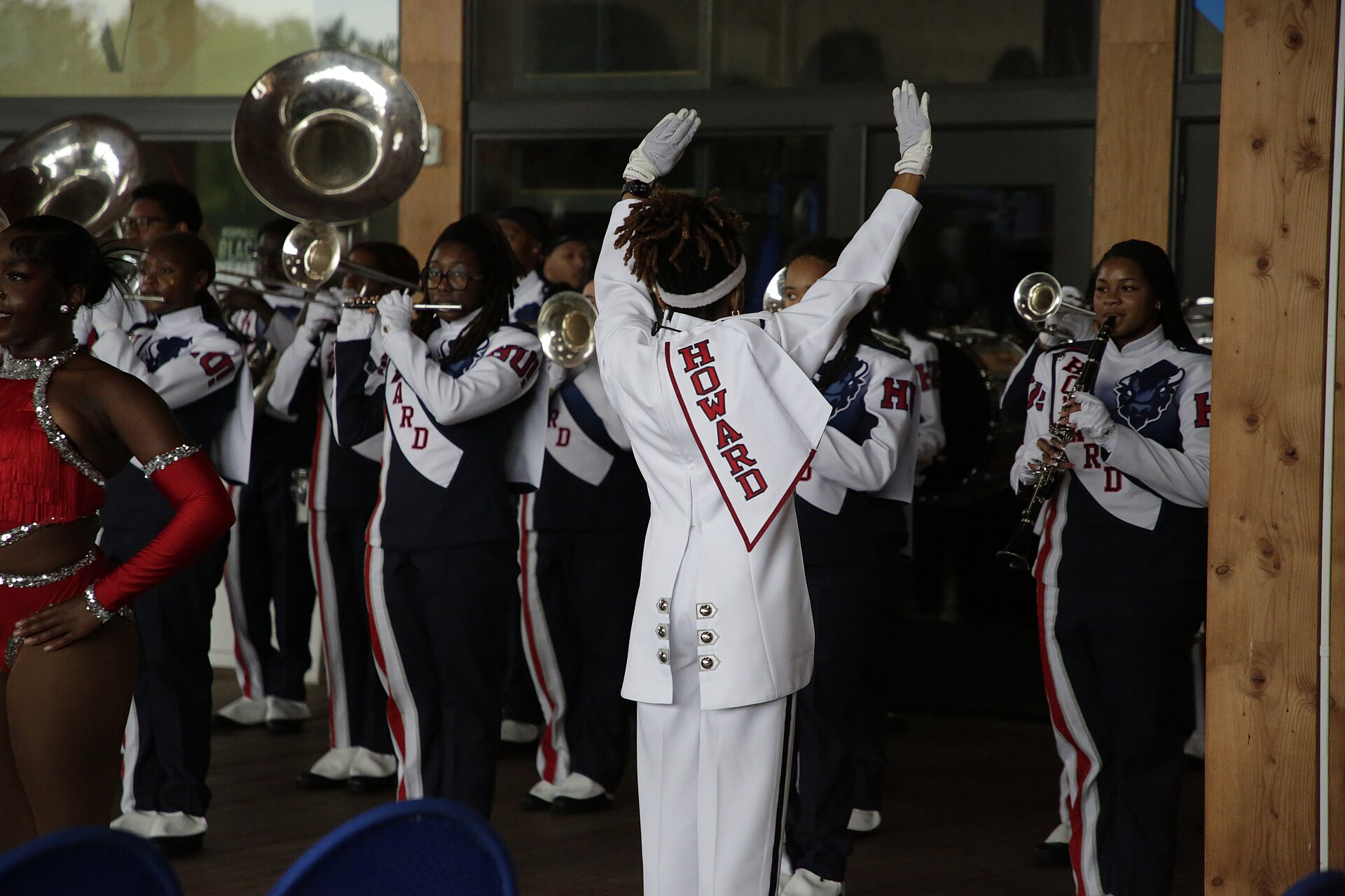 The Howard marching band performing in Washington DC at the CBC ALC54 2026