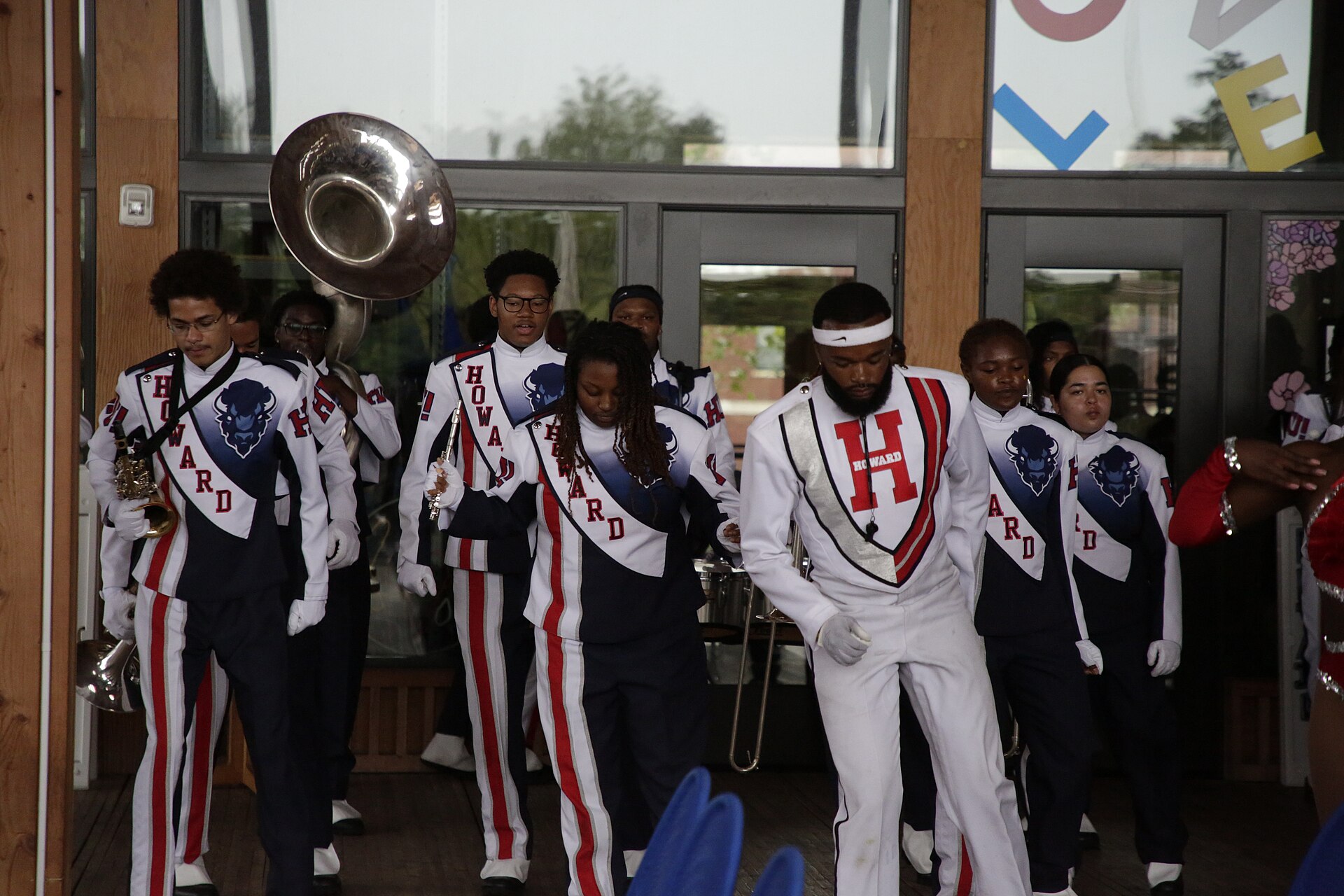 The Howard marching band performing in Washington DC at the CBC ALC54 2026