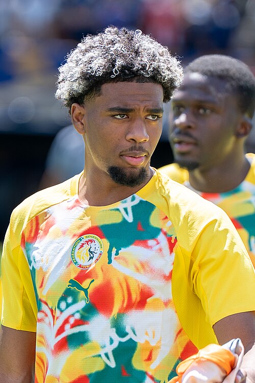 Ibrahim Mbaye during France v Senegal on 16 June 2026 at the 2026 FIFA World Cup at NY/NJ Stadium in East Rutherford, NJ