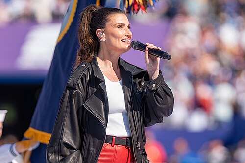 Idina Menzel during France v Paraguay at the 2026 FIFA World Cup