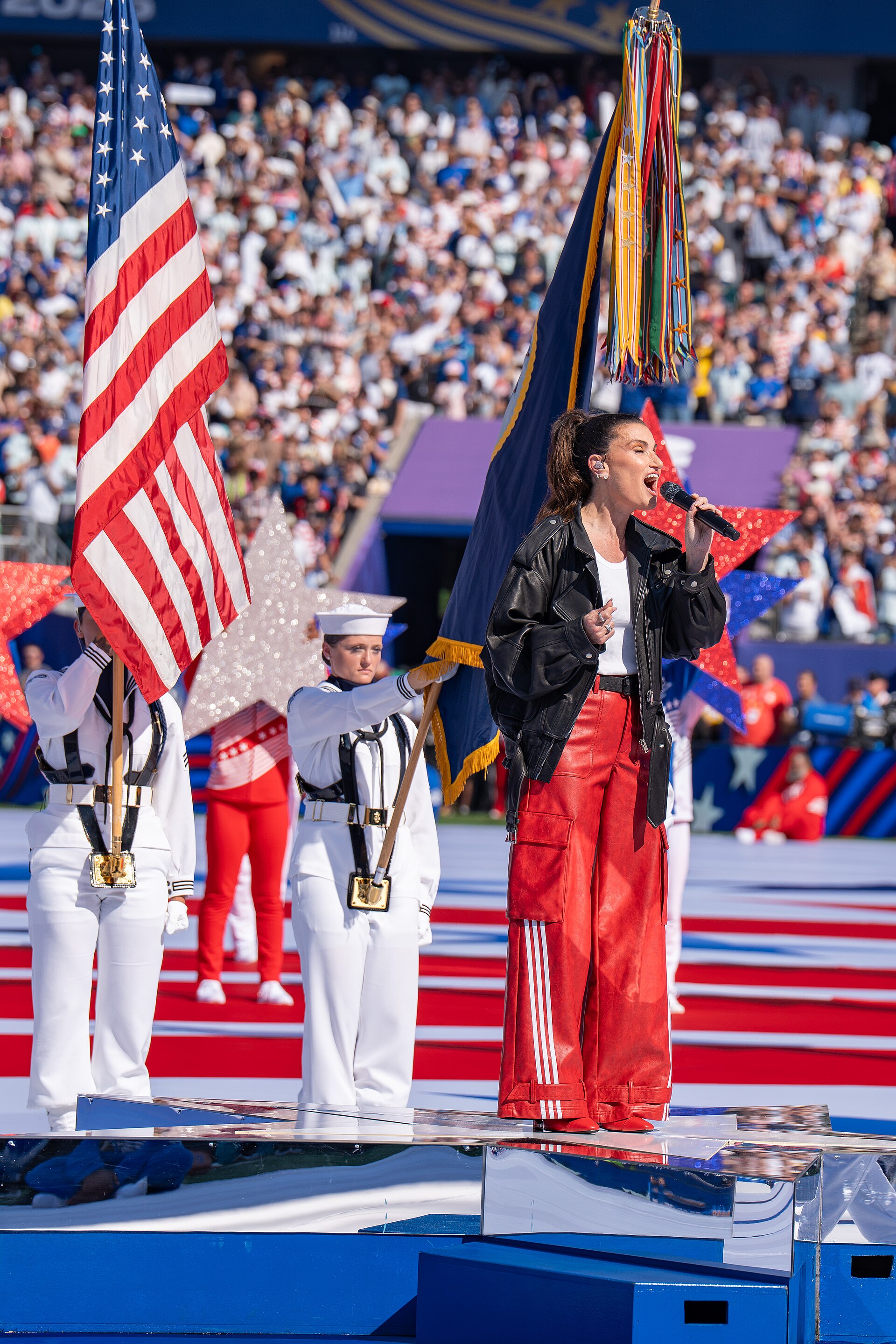Idina Menzel during France v Paraguay at the 2026 FIFA World Cup