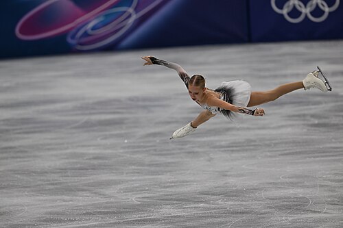 MILAN, ITALY - 19 FEBRUARY 2026: Iida KARHUNEN of Finland compete during the Figure Skating Women Single Skating Free Skating at the Olympic Winter Games Milano Cortina 2026 Milano Ice Skating Arena on February 19, 2026 in Milan, Italy