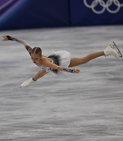 MILAN, ITALY - 19 FEBRUARY 2026: Iida KARHUNEN of Finland compete during the Figure Skating Women Single Skating Free Skating at the Olympic Winter Games Milano Cortina 2026 Milano Ice Skating Arena on February 19, 2026 in Milan, Italy