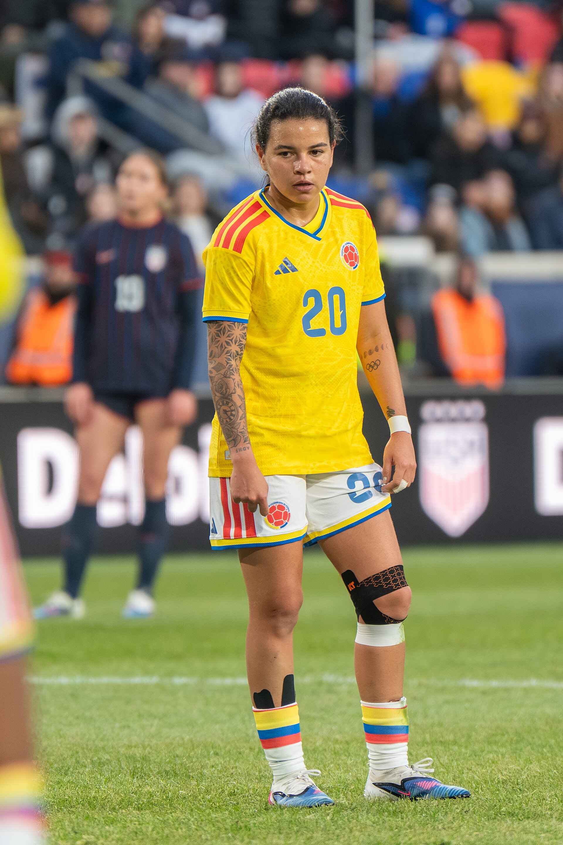 Ilana Izquierdo during the US Women's Soccer Team vs Colombia at the SheBelieves Cup on March 7, 2026