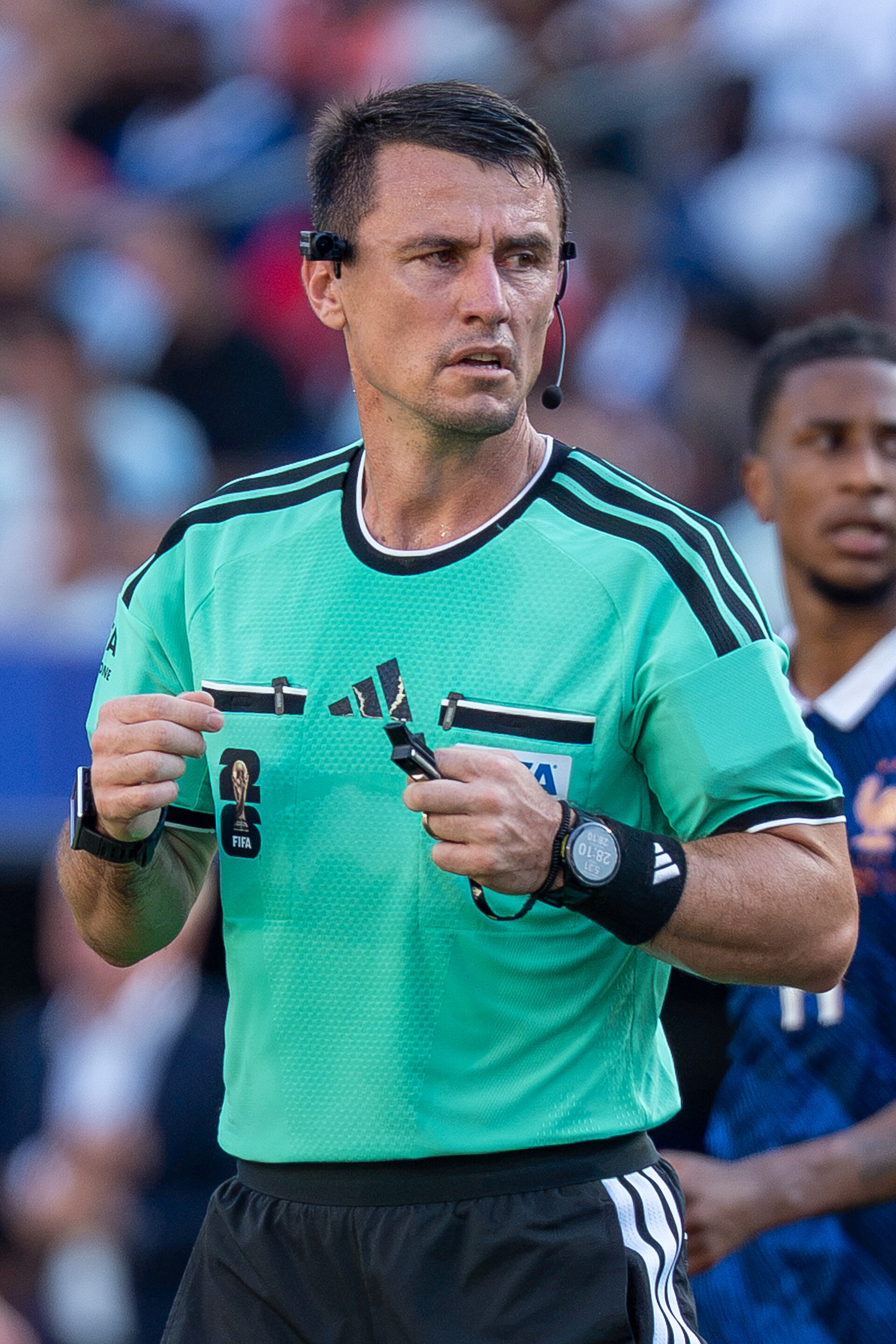 Ilgiz Tantashev during France v Paraguay at the 2026 FIFA World Cup