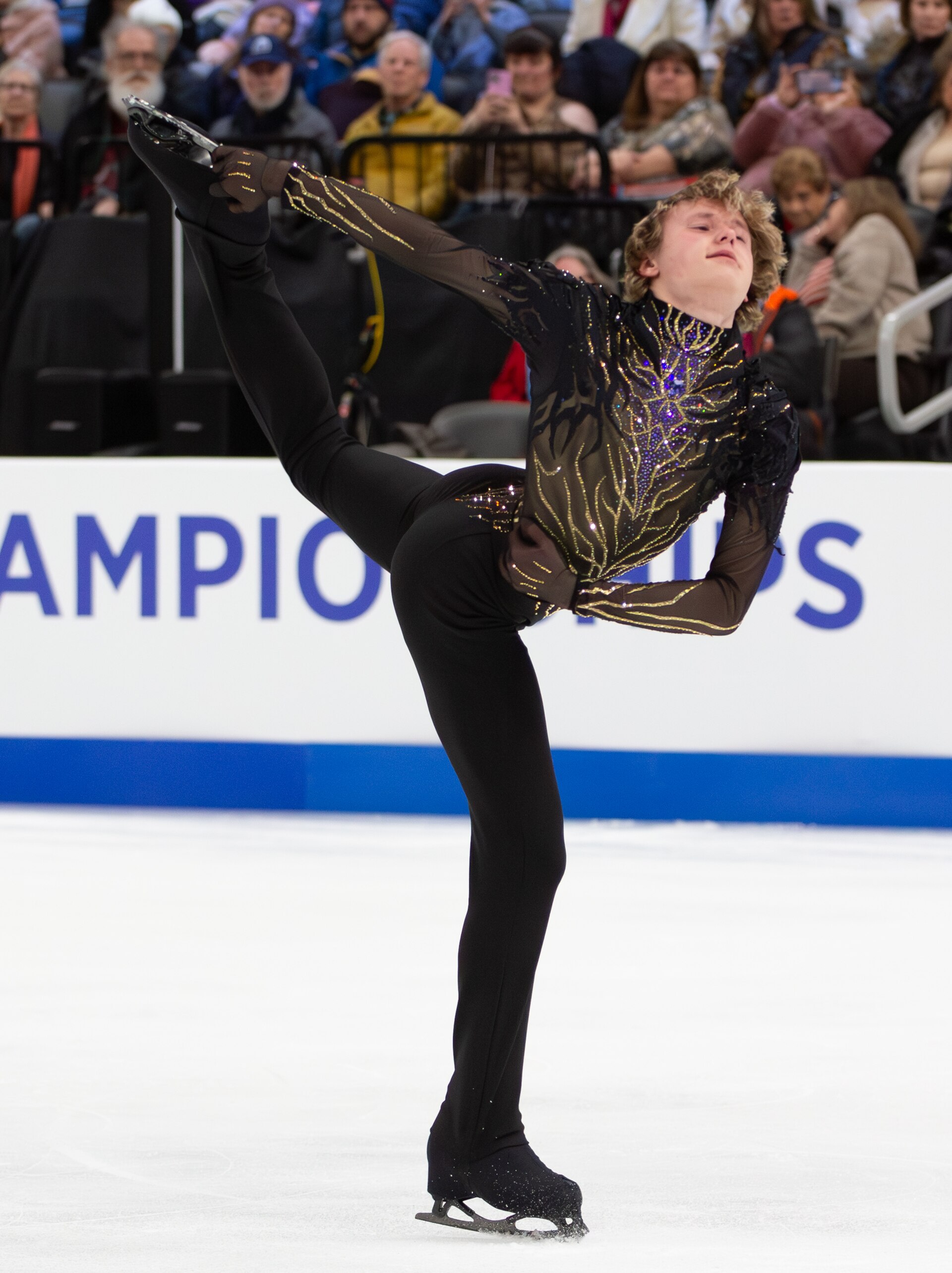 Ilia Malinin performs during the men’s free program at the 2026 U.S. National Championships.