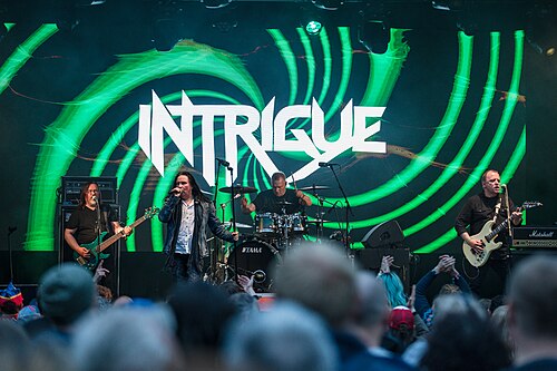 Sámi band Intrigue, performing at 2025 Riddu Riđđu