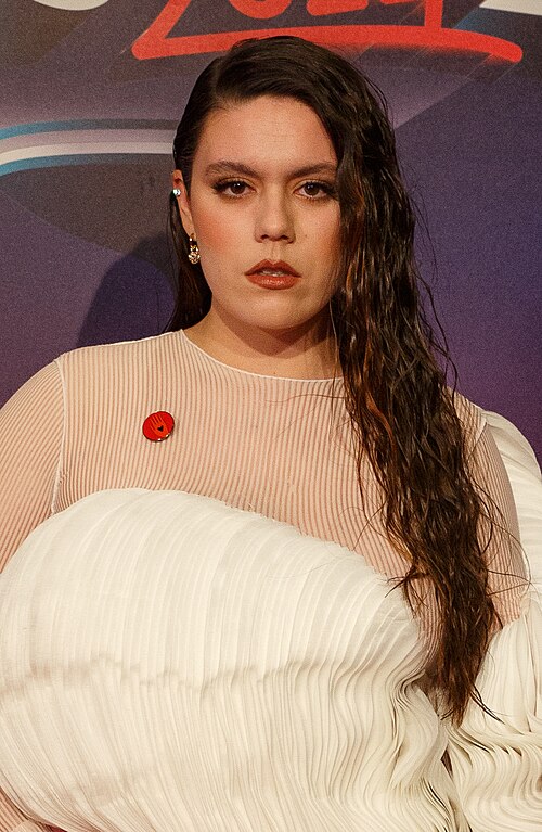 Iolanda, Portugal´s representative at the Eurovision Song Contest 2024, during the Preparty organized by Eurovision Spain at the Sala la Riviera