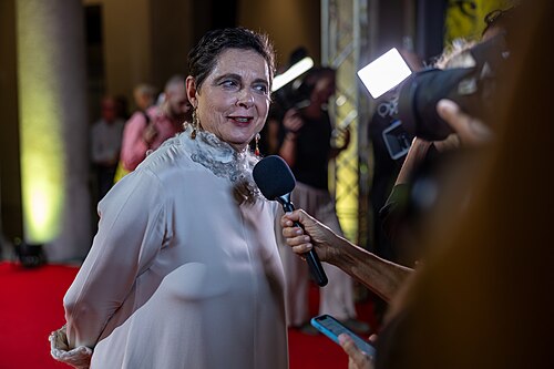 Isabella Rossellini on the Red Carpet at the 2026.Locarno Film Festival