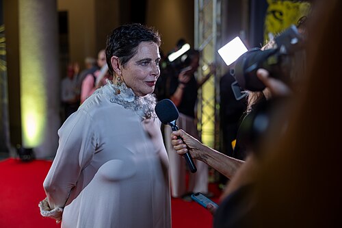 Isabella Rossellini on the Red Carpet at the 2026.Locarno Film Festival