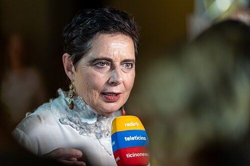 Isabella Rossellini on the Red Carpet at the 2026.Locarno Film Festival