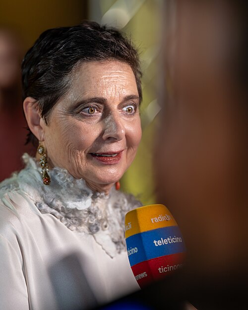 Isabella Rossellini on the Red Carpet at the 2026.Locarno Film Festival