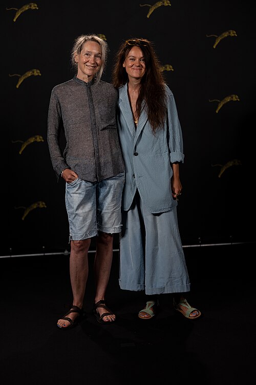 Isabelle Stever Director and Anna Melikova screenwriter  at the Locarno Film Festival